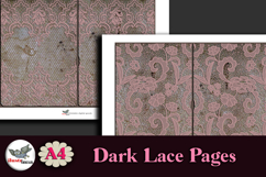 Dark Lace Junk Journal Pages Kit A4 Printable Product Image 3