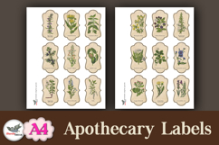 Vintage Apothecary Labels A4 Printable Set Product Image 3