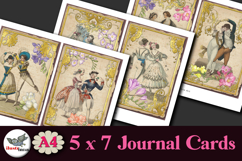 Vintage Dance Journal Cards 5x7 Printable Kit A4 Product Image 3
