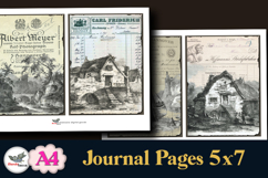 Vintage Invoice Landscapes Journal Pages 5x7 Set Product Image 3