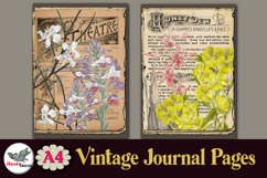 Vintage Botanical Journal Pages A4 Printable Set Product Image 3