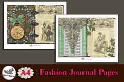 La Mode Illustrée Paris A4 Junk Journal Pages Product Image 3