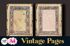 Vintage Illuminated Frames Papers A4 Set Product Image 3