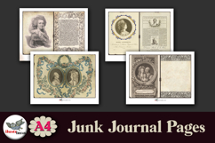 Marie Antoinette Junk Journal Kit A4 Vintage Pages Product Image 4