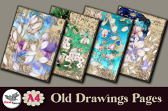 Vintage Floral Drawing Papers A4 Set Product Image 4