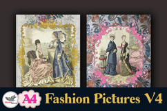 Vintage Fashion Junk Journal Pages A4 Volume 4 Product Image 4