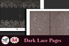 Dark Lace Junk Journal Pages Kit A4 Printable Product Image 4