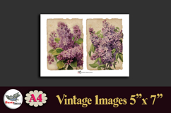 Vintage Lilac Flowers Printable Kit 5x7 A4 Product Image 4