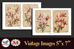 Vintage Magnolia Botanical 5x7 Printable A4 Journal Kit Product Image 4