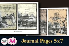 Vintage Invoice Landscapes Journal Pages 5x7 Set Product Image 4