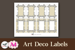 Elegant Art Deco Labels Printable Kit A4 Product Image 4