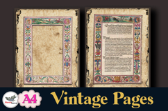 Vintage Illuminated Frames Papers A4 Set Product Image 4
