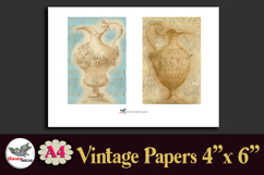 Vintage Vase Papers 4x6 Printable Junk Journal Set Product Image 4