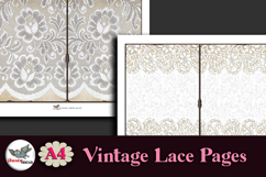 Antique Lace Junk Journal Pages Kit A4 Printable Product Image 4