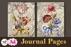 Vintage Floral Journal Pages A4 Printable Set Product Image 4