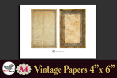 Vintage Frames Papers 4x6 Printable Ephemera Set Product Image 5