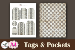 Leonardo Da Vinci Tags &amp; Pockets Junk Journal Kit A4 Product Image 5