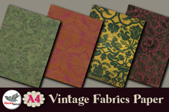 Vintage Damask Fabric Papers Pack 12 A4 JPG Product Image 4