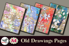 Vintage Floral Drawing Papers A4 Set Product Image 5
