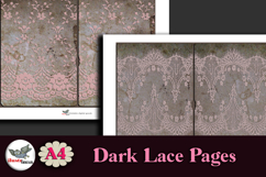 Dark Lace Junk Journal Pages Kit A4 Printable Product Image 5