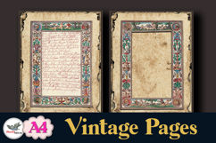 Vintage Illuminated Frames Papers A4 Set Product Image 5