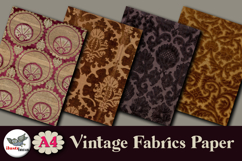 Vintage Damask Fabric Papers Pack 12 A4 JPG Product Image 5