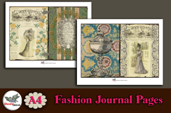 La Mode Illustrée Paris A4 Junk Journal Pages Product Image 5