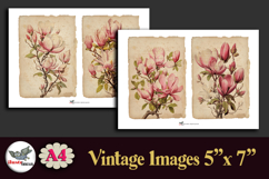 Vintage Magnolia Botanical 5x7 Printable A4 Journal Kit Product Image 5