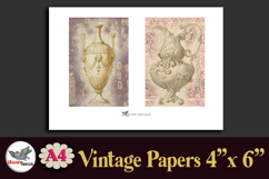 Vintage Vase Papers 4x6 Printable Junk Journal Set Product Image 5