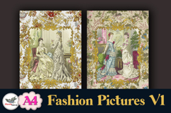 Vintage Fashion Junk Journal Pages A4 Printable Set Product Image 5