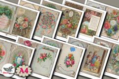 Vintage Valentine Cards Bundle 46 Printable 5x7 Cards Product Image 3