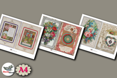 Vintage Valentine Cards Bundle 46 Printable 5x7 Cards Product Image 5