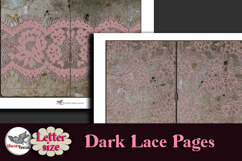 Dark Lace Junk Journal Pages Kit Letter Size Product Image 2