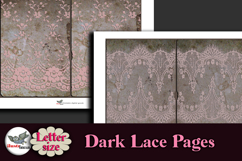 Dark Lace Junk Journal Pages Kit Letter Size Product Image 5