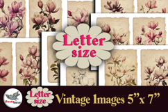 Vintage Magnolia 5x7 Printable Journal Kit Letter Product Image 1