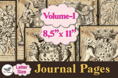 Vintage Heraldry Journal Pages Letter Size Vol 1 Product Image 1