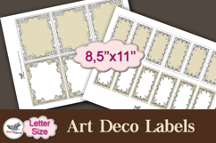 Art Deco Blank Labels Printable Letter Kit Product Image 1