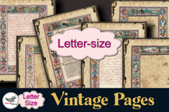 Vintage Illuminated Frames Papers Letter Size Product Image 1