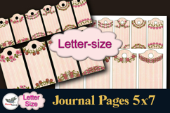Floral Journal Tags 2 Sizes Letter Printable Set Product Image 1