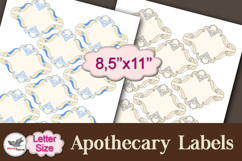 Vintage Apothecary Labels Letter Size Printable Product Image 1
