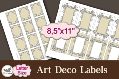Elegant Art Deco Labels Printable Letter Kit Product Image 1