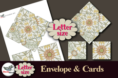 William Morris Silver Floral Cards &amp; Envelope Letter Size Product Image 1