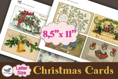 Victorian Christmas Cards Printable Letter Kit Product Image 1