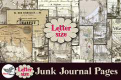 Vintage London Docks Junk Journal Pages Letter Product Image 1
