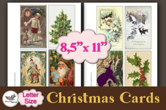 Vintage Christmas Cards Printable Letter Kit Product Image 1