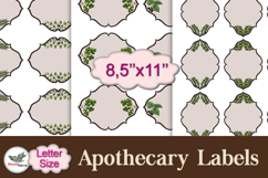 Vintage Botanical Apothecary Labels Letter Kit Product Image 1