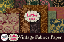 Vintage Damask Fabric Papers Letter Size JPG Pack Product Image 1