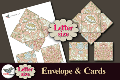 William Morris Peach Floral Cards &amp; Envelope Letter Size Product Image 1
