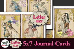 Vintage Dance Journal Cards 5x7 Printable Kit Product Image 1