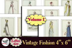 Vintage French Fashion Images 4x6 Printable Vol.1 Product Image 1